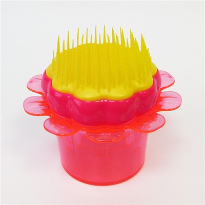 Расческа для волос Tangle Teezer (Танг Тизер) Magic Flowerpot оранжево-розовая №5