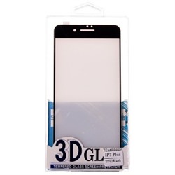 Защитное стекло цветное Glass 3D TPU для Apple iPhone 7 Plus (черный) 73669