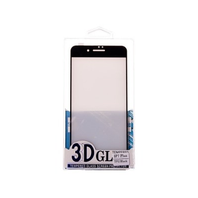 Защитное стекло цветное Glass 3D TPU для Apple iPhone 7 Plus (черный) 73669