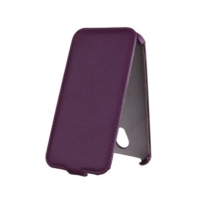 Чехол-книжка Activ Leather для Micromax Canvas Spark Q380 (фиолетовый) открытие вниз 50779