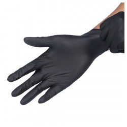 Перчатки нитриловые черные(100шт)