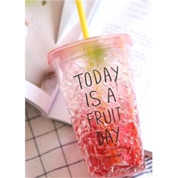 Термокружка (холодильник) для прохладных напитков Today Is a Fruit Day(500мл)